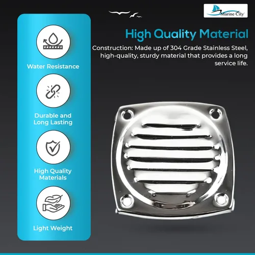 Miniatura 3 de MARINE CITY Hose Vent – 304 Grade Stainless Steel, Durable, Polished, and Easy to Install for Boats, Yachts and Caravans
