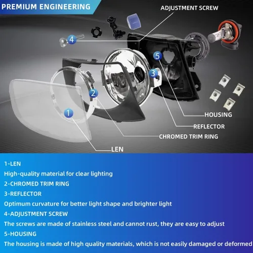 Miniatura 5 de Faros antiniebla para BMW E92 E93 (323i Sedán, 328i 335i 335is Convertible, 328i 328xi 335i 335xi 335is Coupe, 335i xDrive Sedán), todo sin
