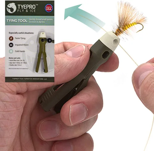 Miniatura 7 de Fly & Ice Nudo Atado Herramienta de Pesca/Empuñadura, Línea de Hilo, Nudo de Corbata, Clip