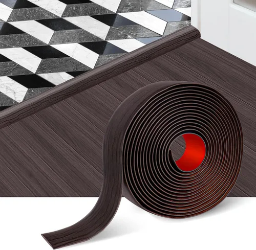 Miniatura 11 de Tira de transición de piso autoadhesiva, tiras para cubierta de piso, laminado de vinilo de 2" de ancho, divisores planos para transiciones, diseño