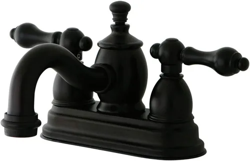 Kingston Brass KS7105AL Grifo de baño central de 4 pulgadas, bronce aceitado Oil Rubbed Bronze