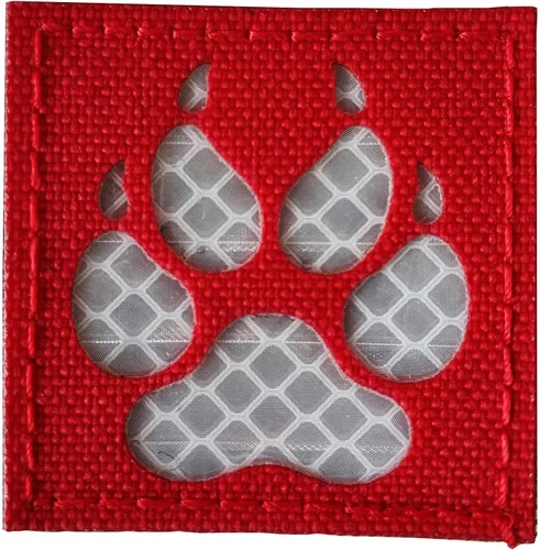 Miniatura 8 de Parche táctico militar de la moral de la pata del perro K9 reflectante naranja para la mochila ropa chaleco