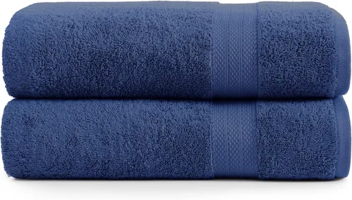 Miniatura 20 de Lane Linen Paquete de 4 toallas de baño 100 % algodón (35 x 66 pulgadas), hilado en anillo, extra grandes, secado rápido, suaves, de poca pelusa