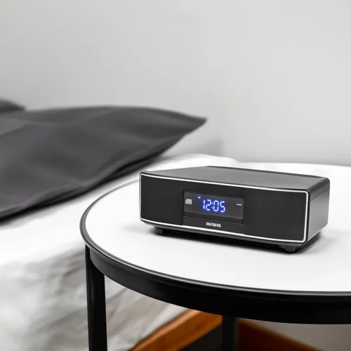 Miniatura 7 de Aiwa Exos Altavoz para el Hogar, Sistema de Sonido Premium de 30W RMS con Reproductor de CD, Conectividad Bluetooth, Radio FM, Entrada Digital