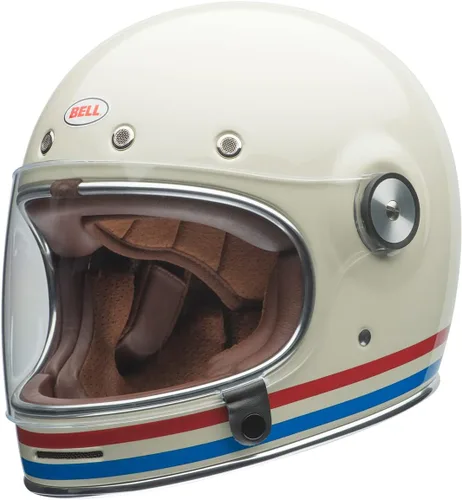 Miniatura 3 de Bell Bullitt - Casco (rayas blanco perlado brillante/rojo/azul - S)