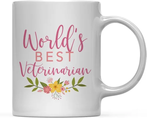 Miniatura 80 de Andaz Press Taza de café de 11 oz, regalo de broma de la mejor abbuela del mundo, diseño floral, paquete de 1