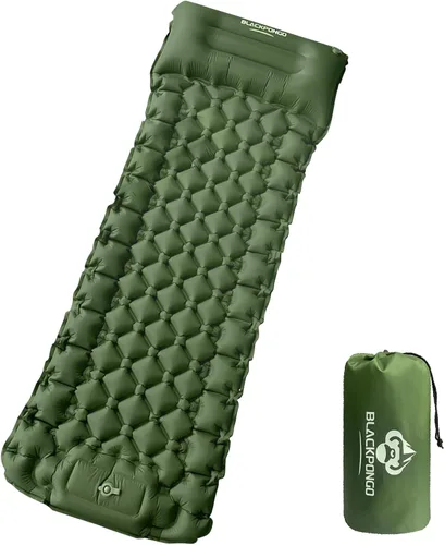 Miniatura 10 de Camping Sleeping Pad with Built-in Foot Pump, Ultralight Inflatable Sleeping Pad with Pillow, 3 Inch Thick Waterproof Camping Mattress for