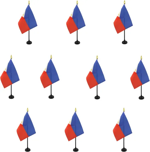 Miniatura 61 de AZ FLAG - Bandera de mesa Colombia de 4 x 6 pulgadas - Mini bandera colombiana de escritorio 100% poliéster 5.9 x 3.9 in - Cartel de oficina