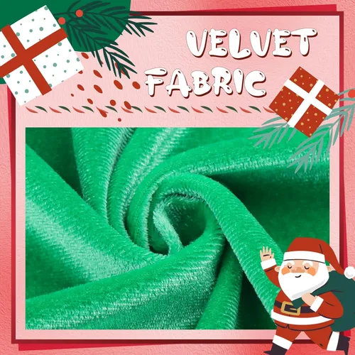 Miniatura 5 de YanJie Diademas de Navidad para niñas, lazo de pelo rojo, lazos de terciopelo verde, lazos para recién nacidos, cintas para el pelo de nailon