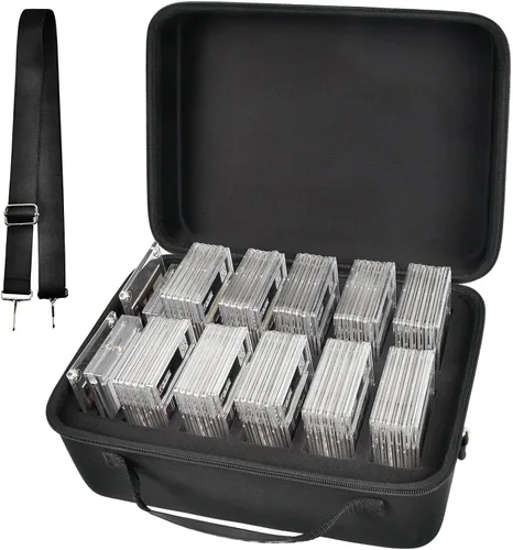 Estuche para tarjetas rígidas de 3 x 4 pulgadas, caja de almacenamiento de tarjetas comerciales graduada, cajas organizadoras de tarjetas deportivas
