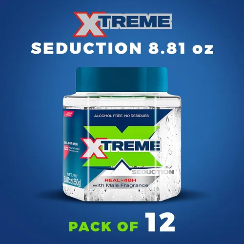 Miniatura 2 de Xtreme Gel Seduction Styling Hair Gel para hombres con aloe vera y control de 48 horas, 8.81 onzas (paquete de 12)