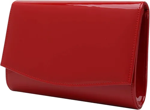 Miniatura 2 de CHARMING TAILOR Bolso de mano con solapa de charol clásico elegante y elegante bolso de noche