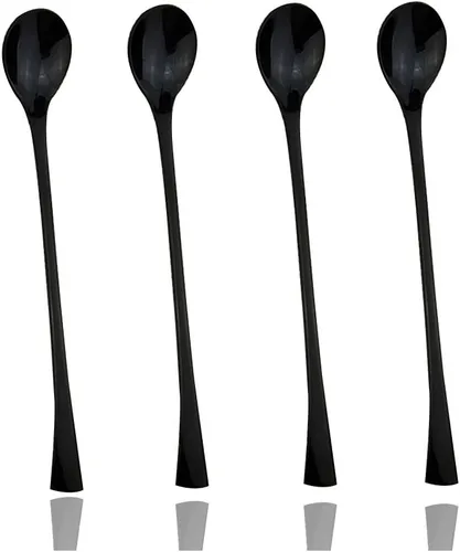 Miniatura 9 de JASHII 18/10 acero inoxidable 4 piezas espejo pulido negro pescado tenedor negro servidor conjunto Tenedor de pescado