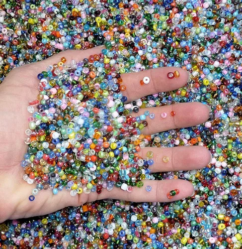 Cuentas de semillas de 6/0 de 0.157 in de cristal de poni para manualidades, fabricación de joyas, varios colores, juego grande a granel de cuentas