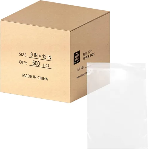 Miniatura 18 de Bolsas de plástico de polietileno transparentes con cierre de cremallera resellable de 6" x 9" (1000 bolsas) de 2 mil