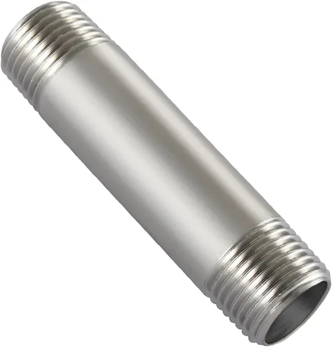 Miniatura 11 de Beduan Accesorios de tubería de acero inoxidable, 1" NPT x 1" NPT rosca macho, niple de 2" de longitud para tubería fundida