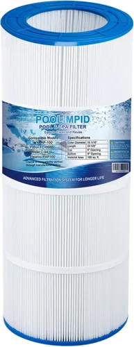 Filtro de piscina compatible con CC100, CCRP100, PAP100, PAP100-4, Unicel C-9410, R173215, Filbur FC-0686, 59054200, 160316, Predator 100-1 paquete