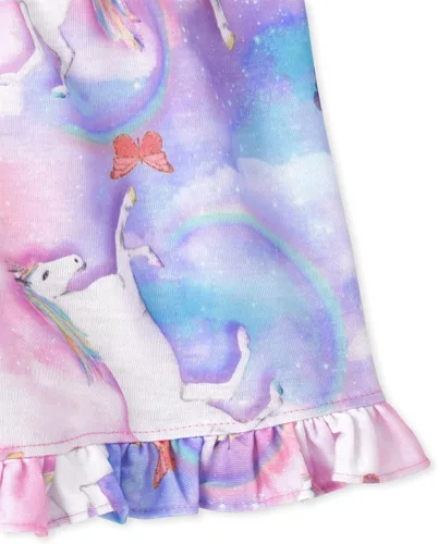 Miniatura 3 de The Children's Place girls The Children's Place Girls Sleeveless Tank Top and Shorts 2 Piece Pajama Set