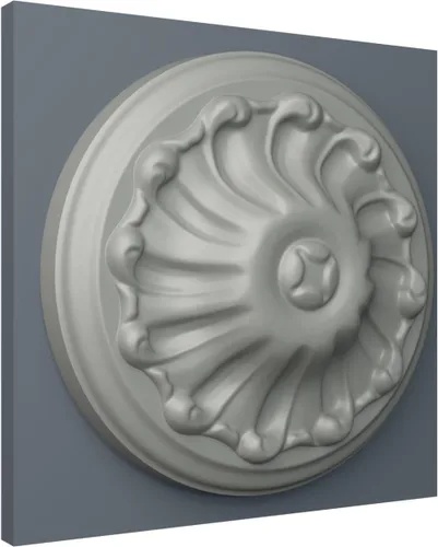 Miniatura 5 de Ekena Millwork ROS05X05MU Mullin Roseta Redonda, 5 7/8"OD x 1 5/8"P, Imprimado