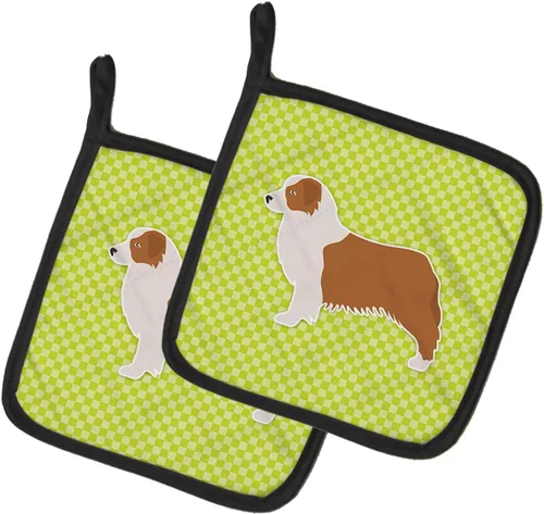 Miniatura 98 de Caroline's Treasures BB3567PTHD - Juego de soportes para ollas de cocina resistentes al calor, almohadillas calientes para cocinar, hornear, Copo