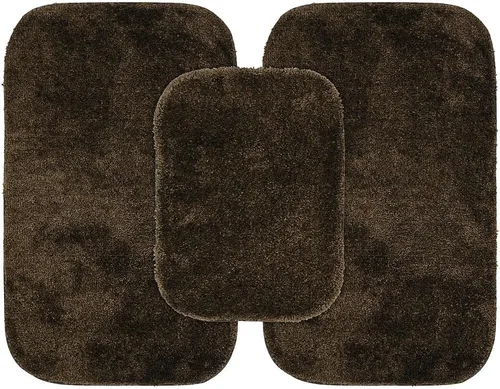 Miniatura 17 de Garland Rug 2 alfombras de baño tradicionales de nailon lavables color morado (17 x 24 pulgadas, 21 x 34 pulgadas), suaves, absorbentes y elegantes
