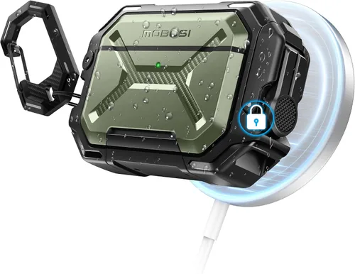Miniatura 10 de MOBOSI para AirPods Pro 3 Funda [Funda Impermeable IP68 para AirPods Pro 3 y Compatible con MagSafe] Funda Protectora de Grado Militar para AirPods