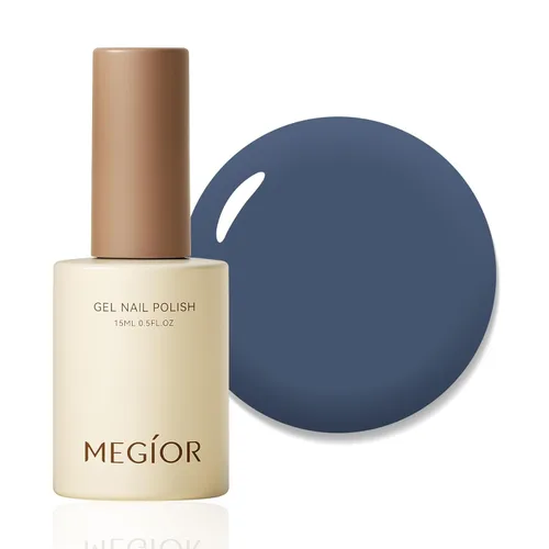 Miniatura 47 de MEGIOR Esmalte de uñas de gel blanco de 0.5 fl oz, color blanco antiguo, secado con luz UV, esmalte de gel francés, arte de uñas, salón de manicura