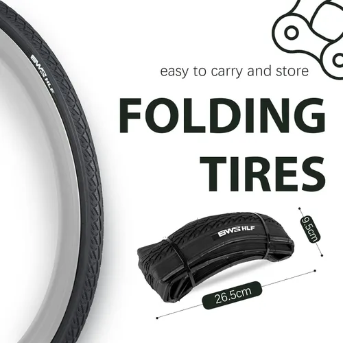 Miniatura 3 de BWSHLF 700x23/25/28/35c Road Bike Tire, Folding Bead Replacement Cycling Bicycle Tires Black Durable 2 Pack 700x35C/Negro