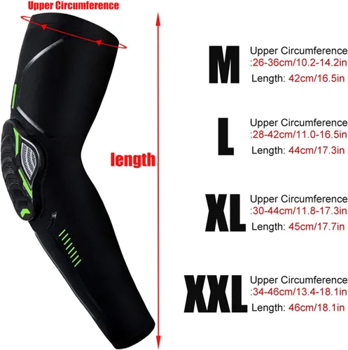 Miniatura 5 de Wonzone Coderas para hombre, mangas para brazos, protección UV, deportes, baloncesto, tirador, mangas de compresión de enfriamiento