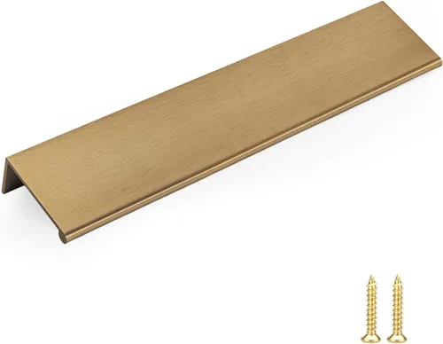 Miniatura 25 de Goldenwarm - Paquete de 10 tiradores negros de 2-1/2 pulgadas con borde de dedo, tiradores para cajones de cocina, color negro mate, manijas