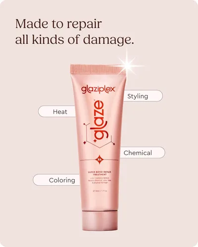Miniatura 7 de glaze Glaziplex Super Bond Repair - Mini tratamiento capilar 4 en 1, reparación profunda para cabello dañado, fortalece y protege en solo 4 minutos
