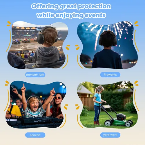 Miniatura 6 de ProCase Audífonos con Cancelación de Ruido para Niños Pequeños, Orejeras con Reducción de Ruido SNR 27dB, Protección Auditiva para Monster Jam