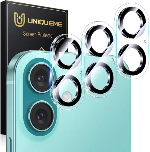 Miniatura 78 de UniqueMe para Paquete de 3 Protectores de Lente de Cámara para iPhone 15 Pro/iPhone 15 Pro Max, [Protección contra Caídas] [Compatible con Fundas]