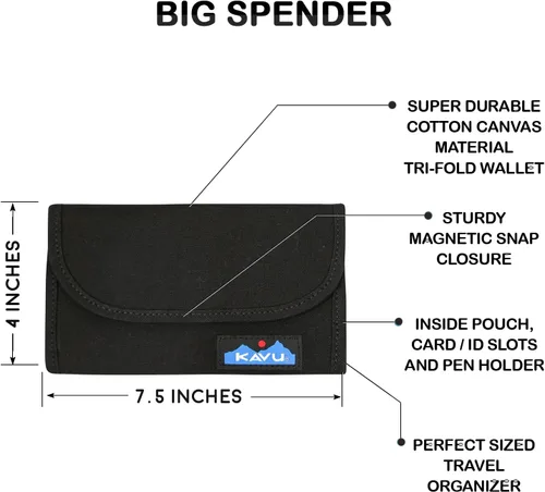 Miniatura 5 de Kavu Big Spender - cartera de mano de tres pliegues