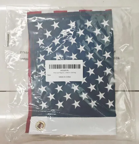 Miniatura 7 de Bandera estadounidense de 1x1.5 pies: bandera estadounidense de larga duración, nailon resistente, estrellas bordadas, rayas cosidas, ojales