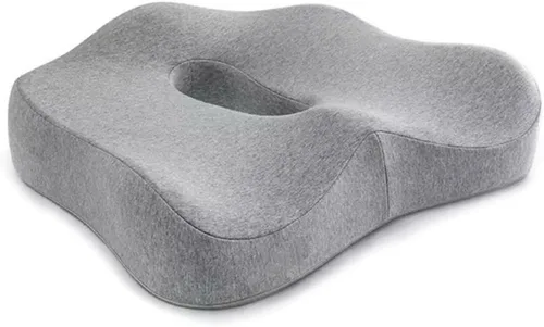 Cojín de asiento de espuma viscoelástica, cojines ergonómicos de espuma viscoelástica grandes, para silla de oficina, asientos de automóvil, avión,