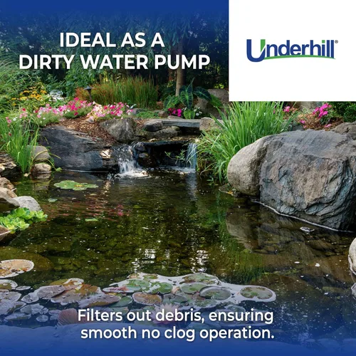 Miniatura 6 de Underhill POWERGulp Bomba de transferencia de agua inalámbrica con batería para bricolaje, fontanería, paisajismo, barcos, contratistas, A-PG-18V-DE
