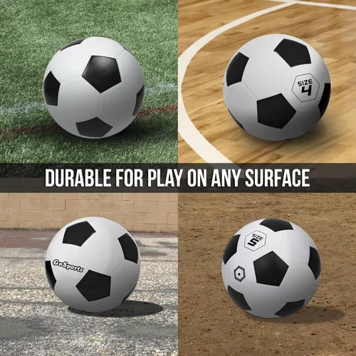 Miniatura 7 de GoSports Playground Soccer Balls 6 Pack - Durable Rubber for Play on Any Surface, Includes Ball Pump & Carry Bag