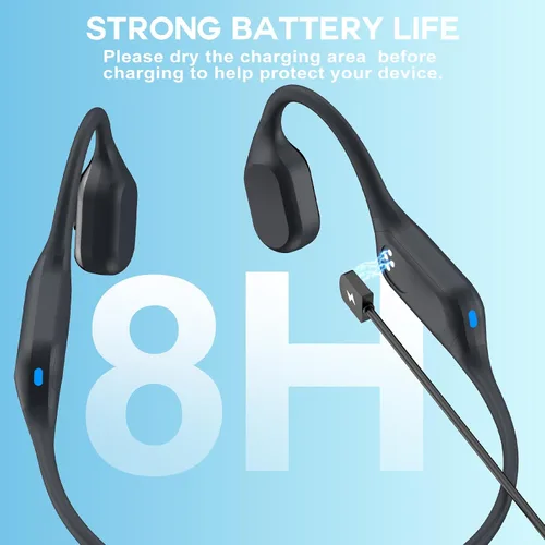 Miniatura 5 de Auriculares de natación con luz segura, IPX8 impermeables de conducción ósea auriculares subacuáticos inalámbricos con memoria de 32 GB