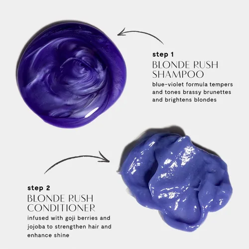 Miniatura 2 de Champú Privé Blonde Rush – Champú morado para cabello rubio – Sin amarillo, latón apagado, reparación de daños, para rubios decolorados con reflejos