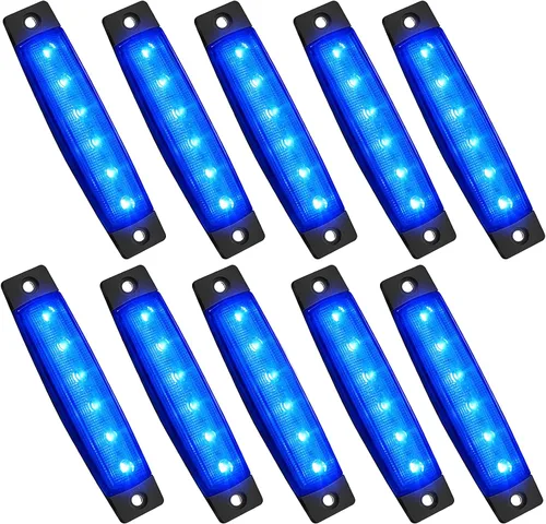 Miniatura 11 de PSEQT 10 unidades de luces LED de tira de roca para auto, luces de rueda de bajo brillo, kits de iluminación para guardabarros, impermeables