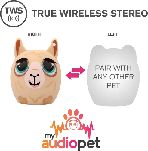 Miniatura 3 de My Audio Pet Mini altavoz inalámbrico Bluetooth para niños de todas las edades, estéreo inalámbrico verdadero – Empareja con otra mascota TWS