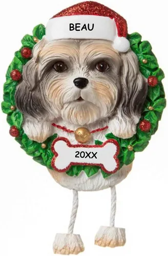Miniatura 25 de Adorno de Navidad personalizado para mascotas de raza de perro (Beagle)