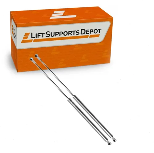 Miniatura 7 de Lift Supports Depot Cantidad (2) 28 pulgadas x 100lbs 0.512 in Ball Socket Cup End Fittings Stainless Steel Lift Support 10/22 Marine Grade Shocks