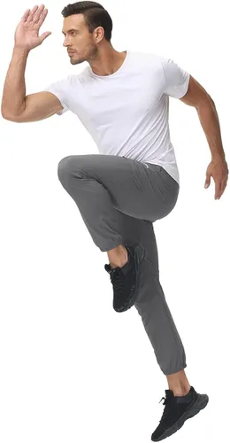 Miniatura 7 de YuKaiChen Pantalones cargo Ripstop, resistentes al agua, para hombre, ligeros, para senderismo, viajes, cintura resistente, pantalones casuales