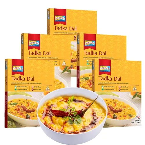 Miniatura 26 de Ashoka Comidas indias listas para comer desde 1930, 100% vegetariano Dal Makhani, comida india totalmente natural cocinada tradicionalmente, a base