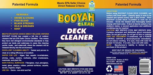 Miniatura 3 de BooYah Clean Limpiador de cubiertas: funciona en superficies antideslizantes y planas para eliminar la suciedad, manchas, sangre de pescado, aceite
