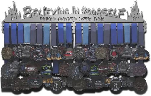 Miniatura 10 de Allied Medal Hangers - Creer en ti mismo hace que los sueños se hagan realidad - Múltiples opciones de tamaño disponibles - Soporte para medallas