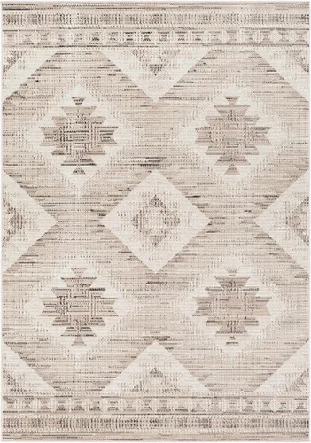 Miniatura 16 de Hoylake Southwestern - tapete estilo tribal, azteca, indio americano e indie, felpudo, pequeño, marrón, gris, negro, 1 pie y 10 pulgadas por 2 pies