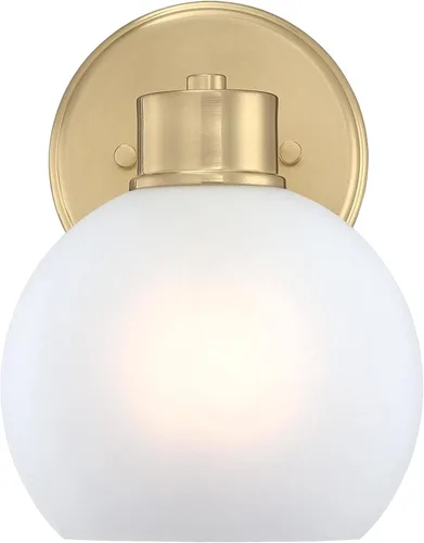 Miniatura 2 de Westinghouse Dorney - Lámpara de pared estilo transicional de 1 luz, latón champán